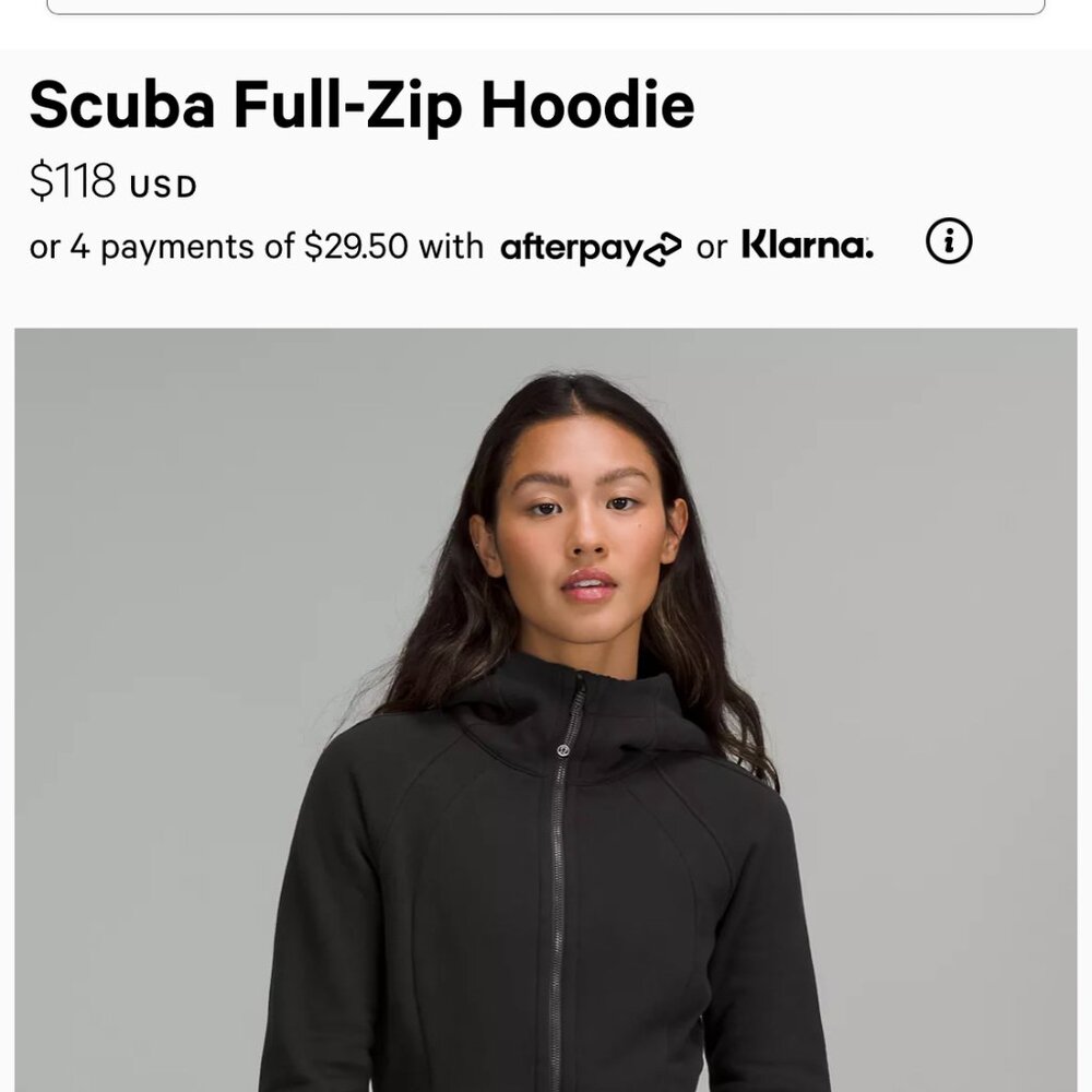 Lululemon Scuba Full Zip Hoodie